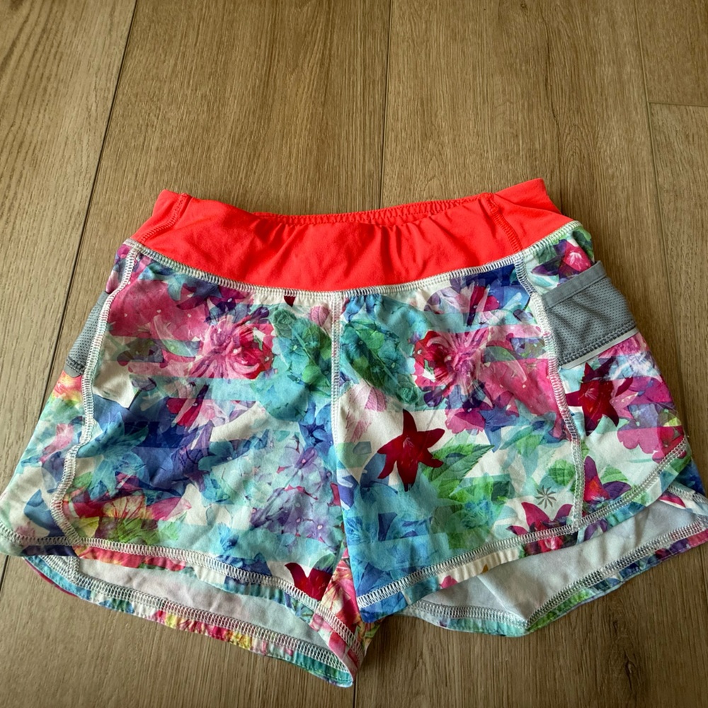 Athleta Kids Floral Print Shorts - Multicolor